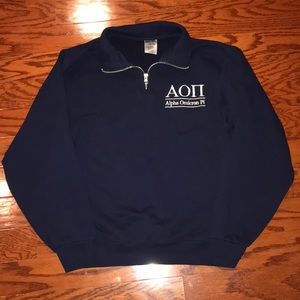 Alpha Omicron Pi quarter zip